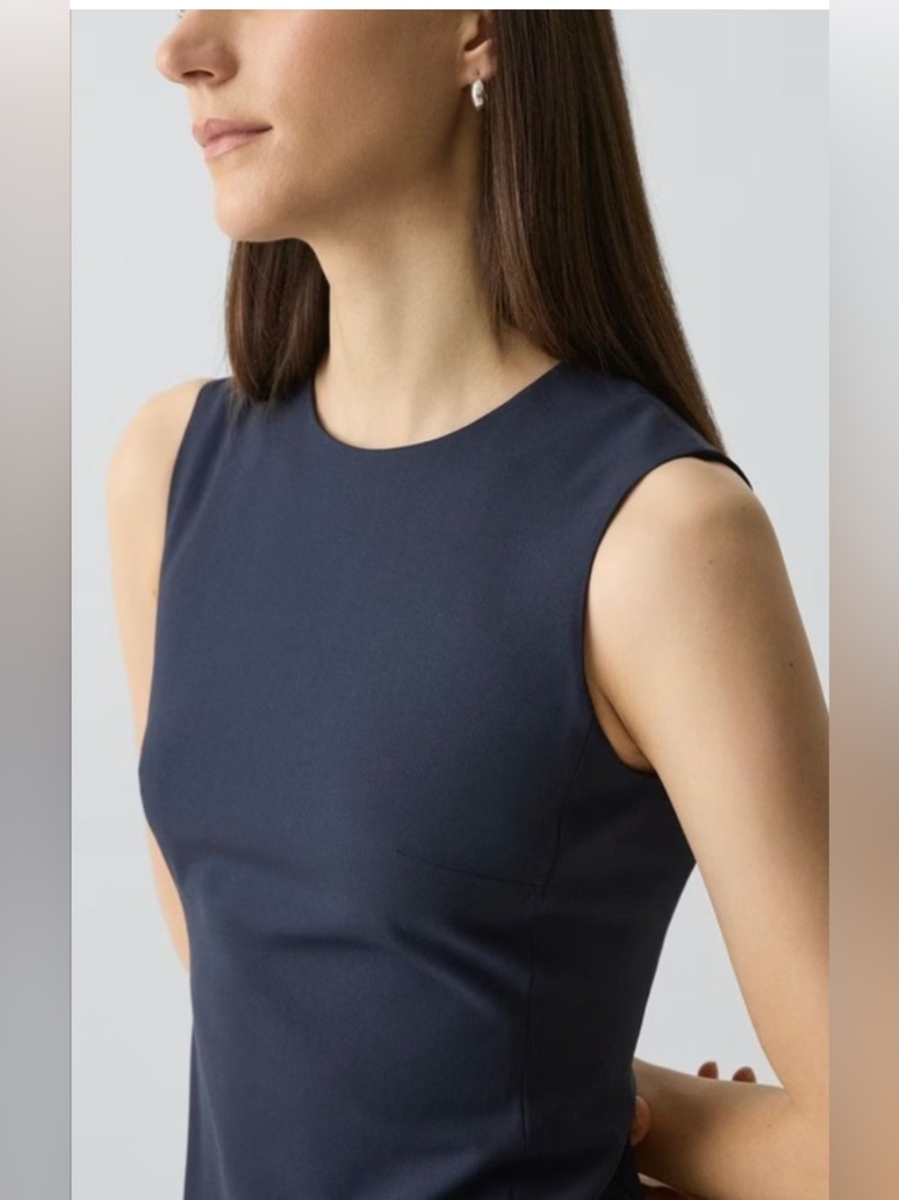 Theory Sleeveless Navy Dress